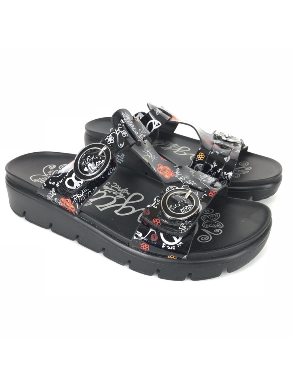 Alegria Vita Peace & Love T Strap Sandals 37